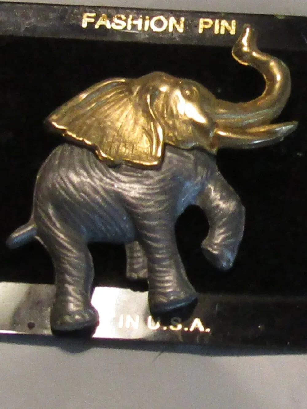 Lot 2 ELEPHANT PINS New + Vint Signed TH129 Mexican 925 Sterlilng Silver Pendant